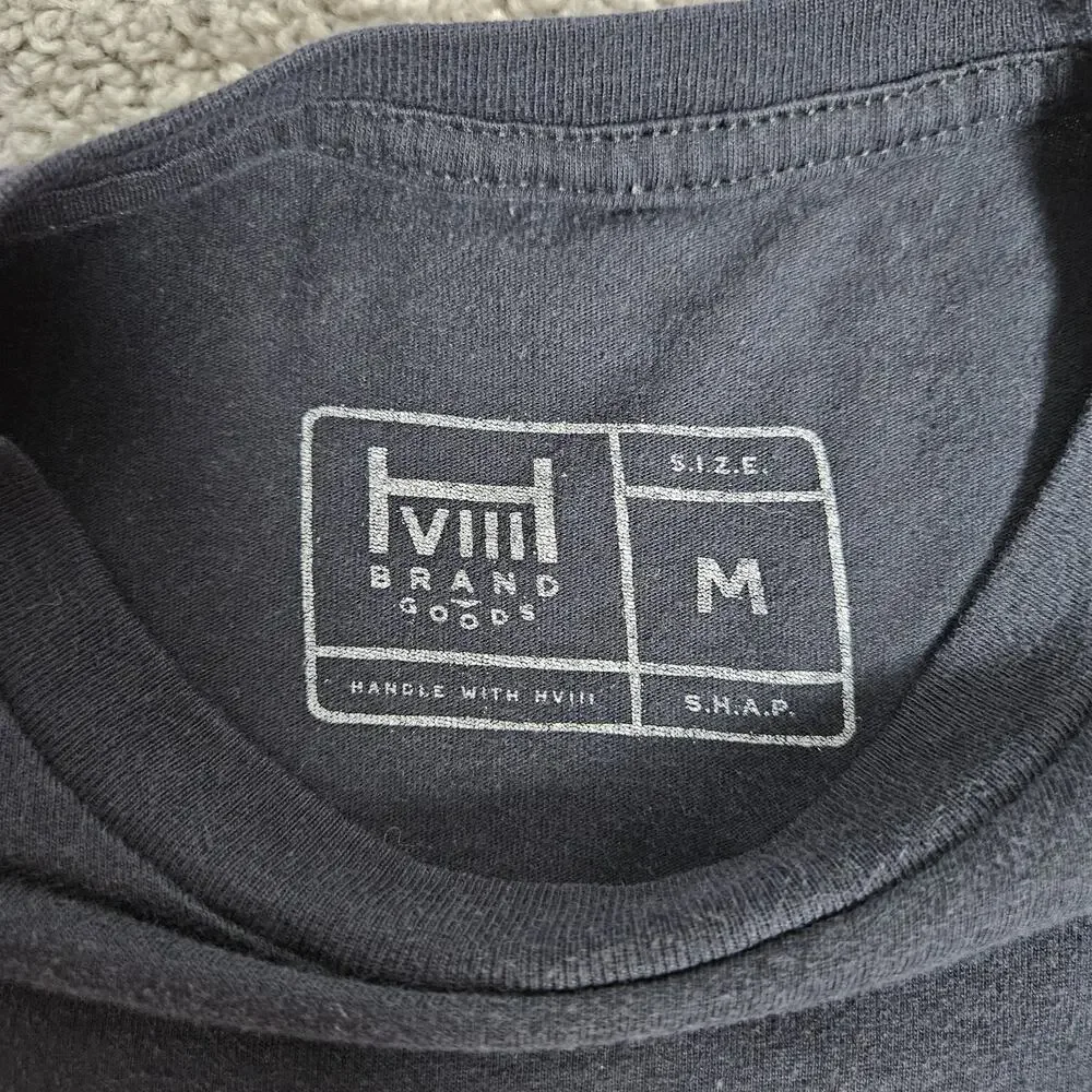 HVIII Brand Goods T-Shirt Adult Medium Black Maddawg All Bite Not Dead Yet